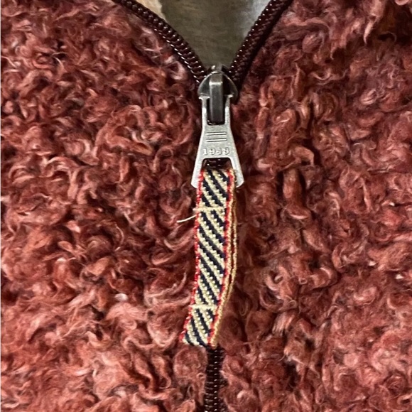 Weatherproof Vintage  Frosty Tipped Sherpa Pullover, Wine XL - Picture 4 of 10